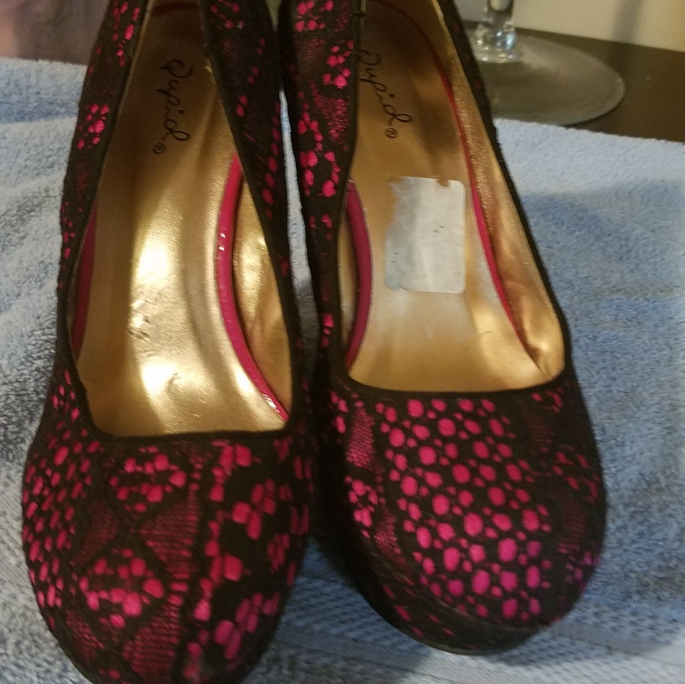 Qupid wedge heels